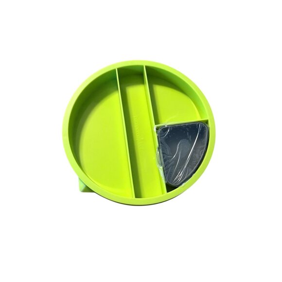 Pampered Chef Salad Cutting Bowl Storage Bowl With Lid & Compartments Unused - Picture 4 of 6